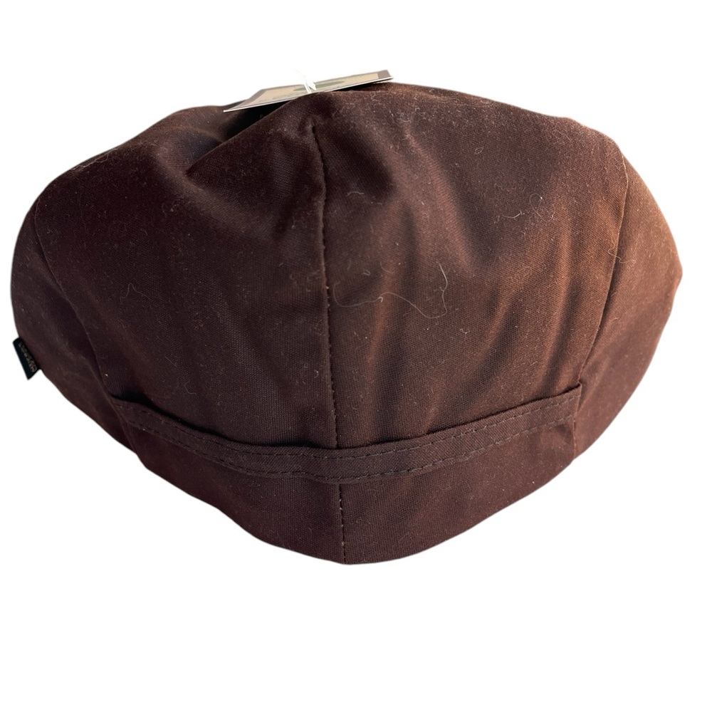Mucros Weavers Brown Wax Trinity Cap 100% Waxed Cotton Irish Made Size S - Picture 3 of 7